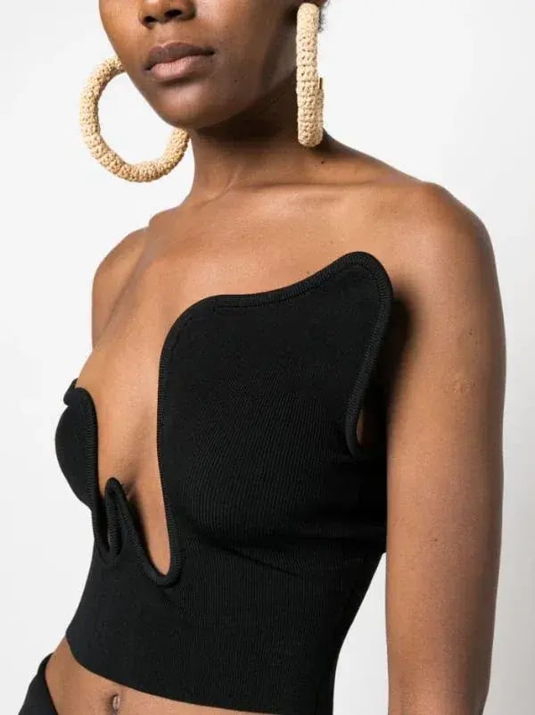 Christopher Esber Salacia Wire Top Black Size 6 photo 2