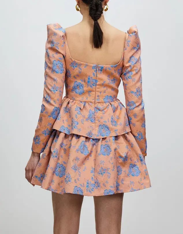 Nicola Finetti Lolly Mini Dress Multi Floral Size 10 photo 4