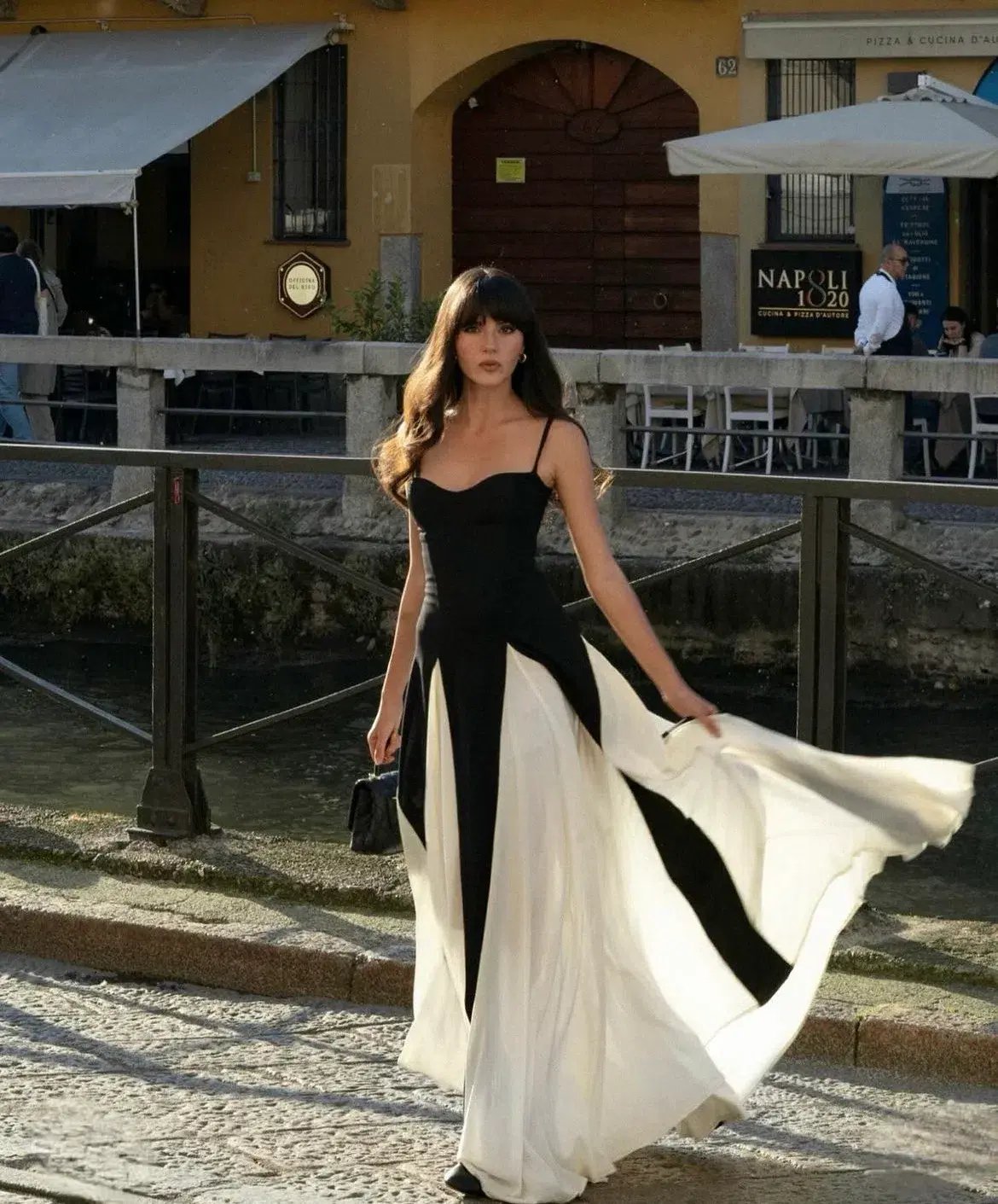 Arcina Ori Paloma Maxi Dress in Black/Cream Size L / AU 12 photo 4