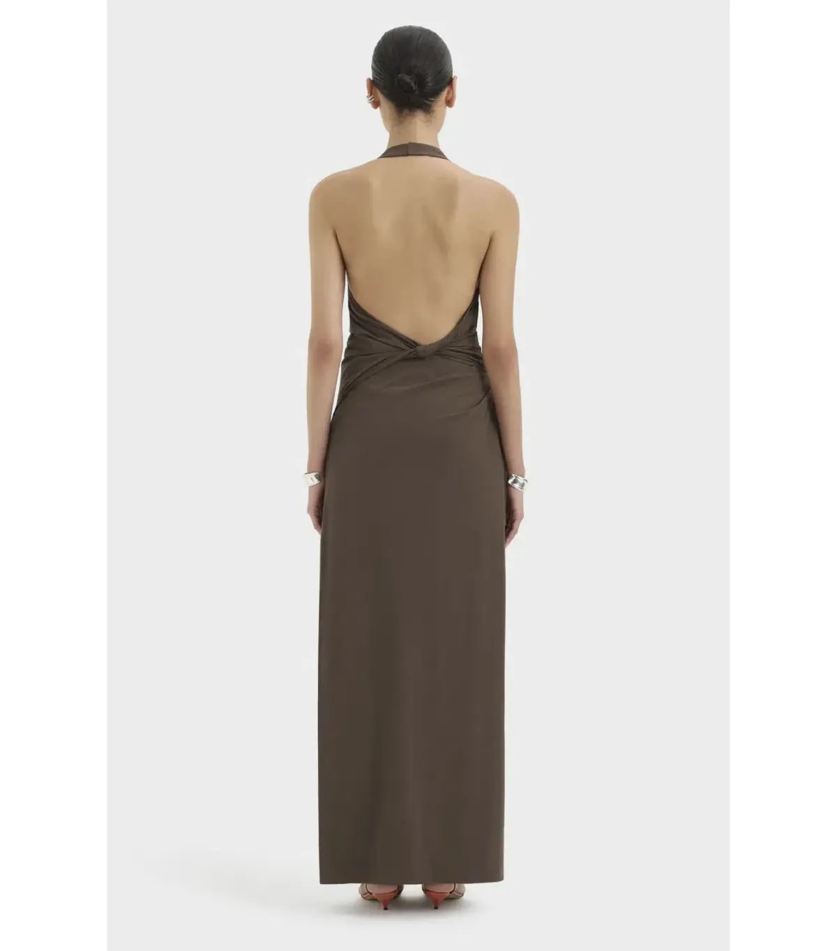 Sir the Label Sol Halter Maxi Gown in Mocha Size 1 / AU 8 photo 2
