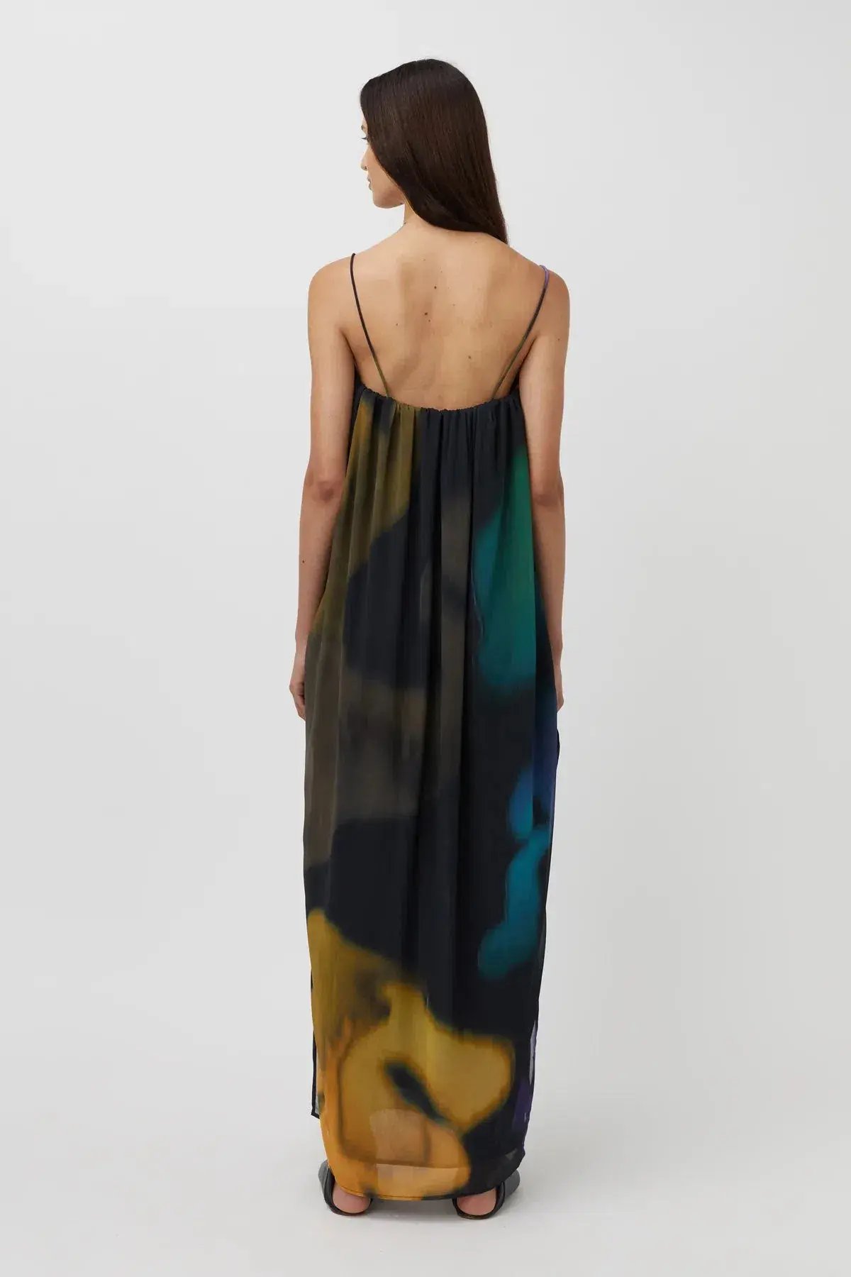 Camilla and Marc Valerio Maxi Dress  Purple and Black Valerio Print Size 6 photo 2