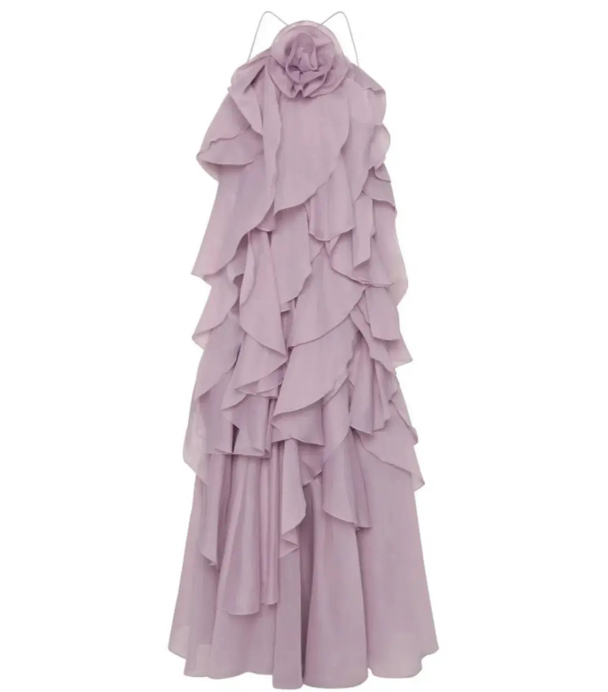 Aje Pandorea Layered Maxi Dress Purple Size AU 14 photo 3