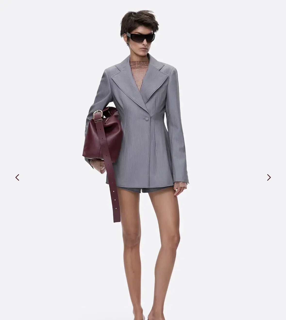 Deering Stitch Me Up Blazer & Shorts Mini Grey Size AU 14 photo 3