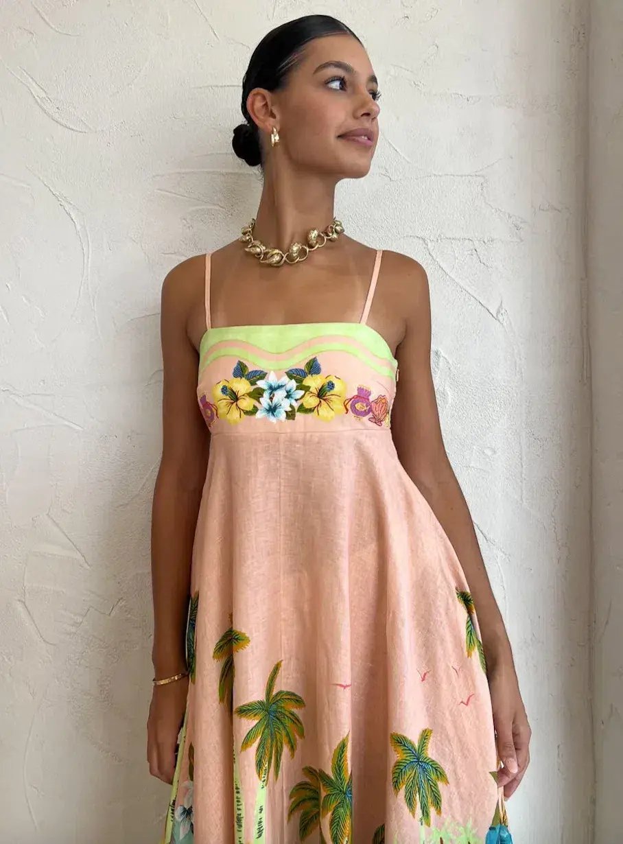 Alemais Mermaid Point Sundress Print Size 8 photo 2