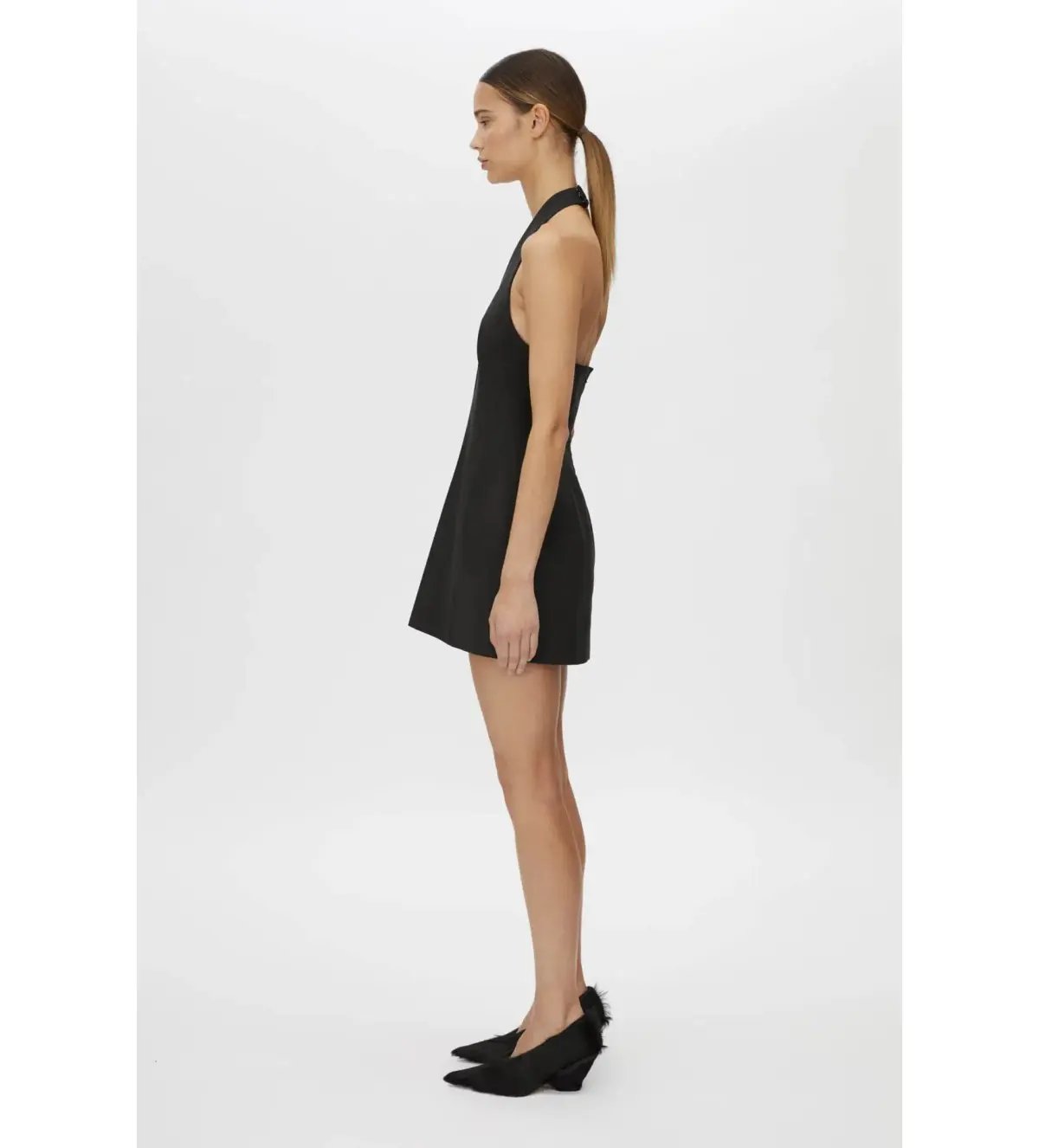 Camilla and Marc Petra Halterneck Mini Dress Black Size 10 photo 5