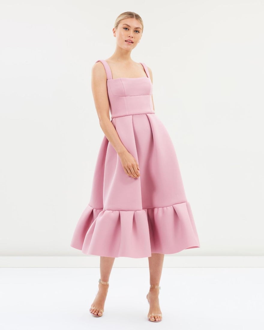 Rachel Gilbert Cora Dress  in Pink photo 2