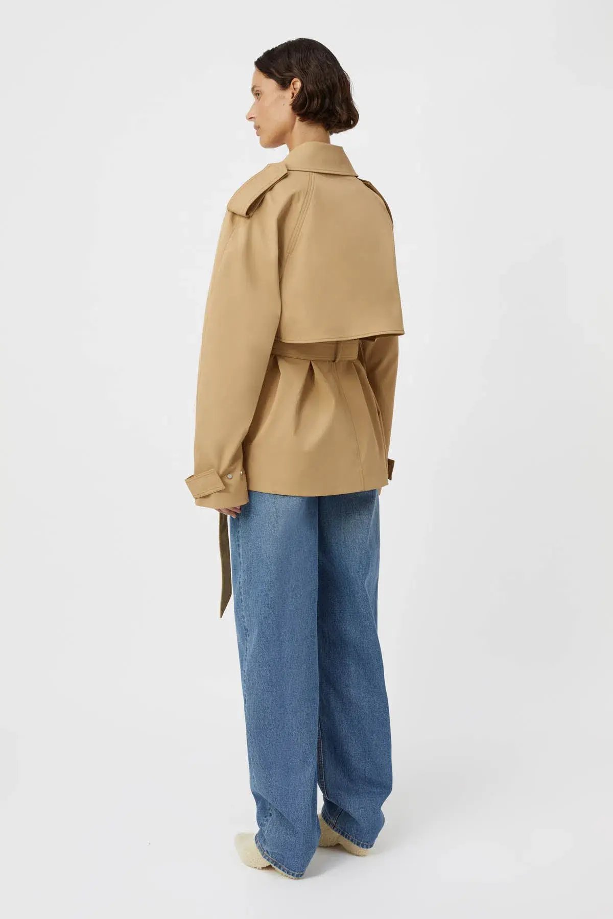 Camilla and Marc Burdock Oversized Trench Jacket in Latte Beige Size XS / AU 6 photo 2