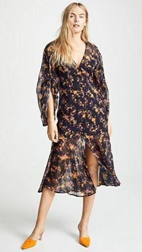 C/meo Collective Heartbreaker Dress Ink Botanical Size 14 photo 4