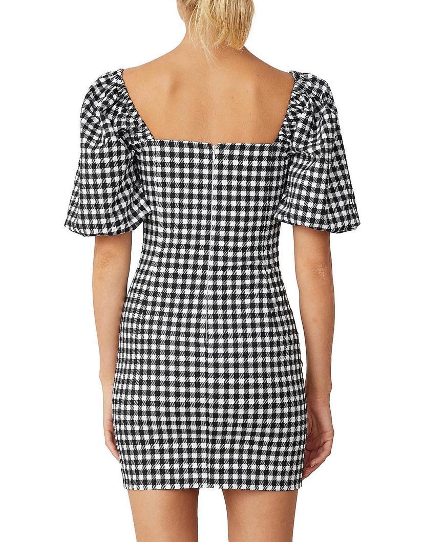Bec & Bridge Check It Out Mini Dress Print Size 8 photo 3