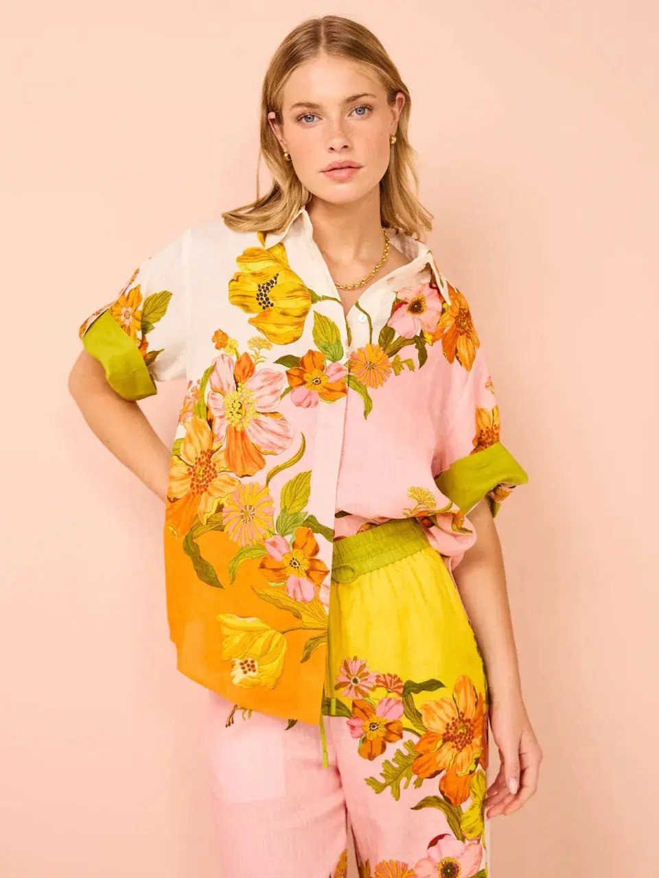 ALEMAIS Silas Shirt & Pant Set Floral Multi Size 10 photo 11