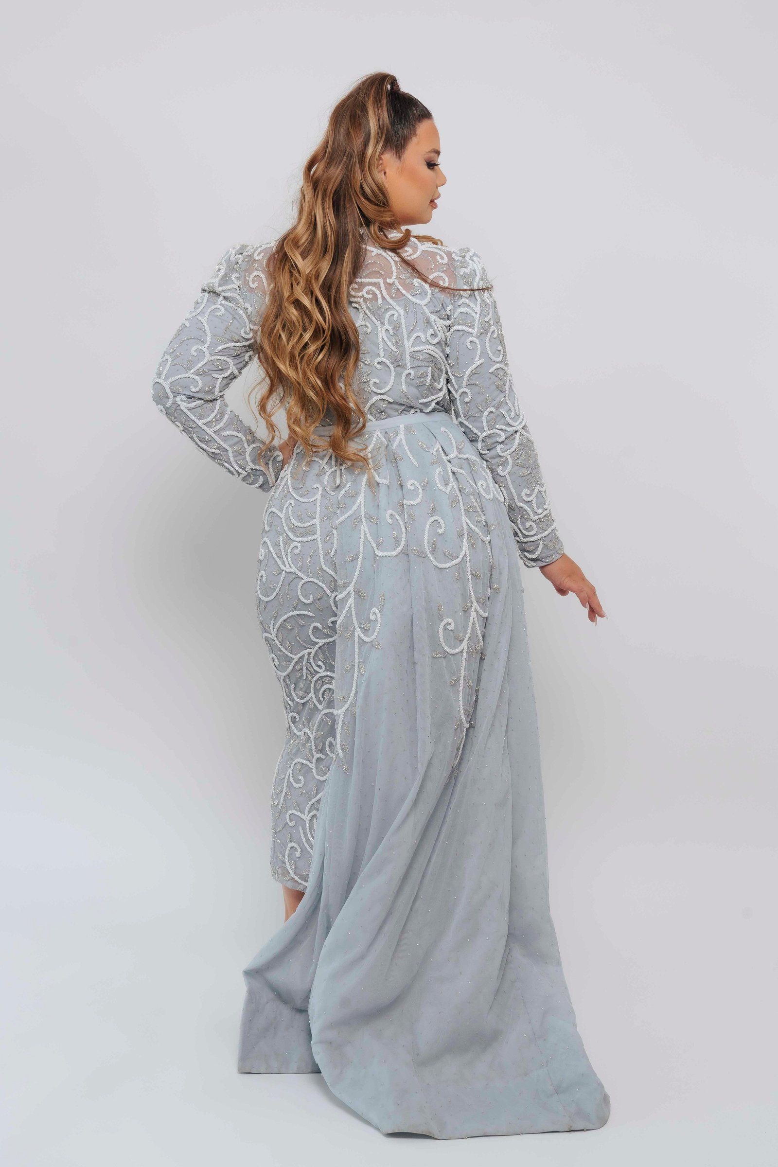 VICTORIA MIDI BLUE BY MY SECRET WARDROBE BLUE photo 3