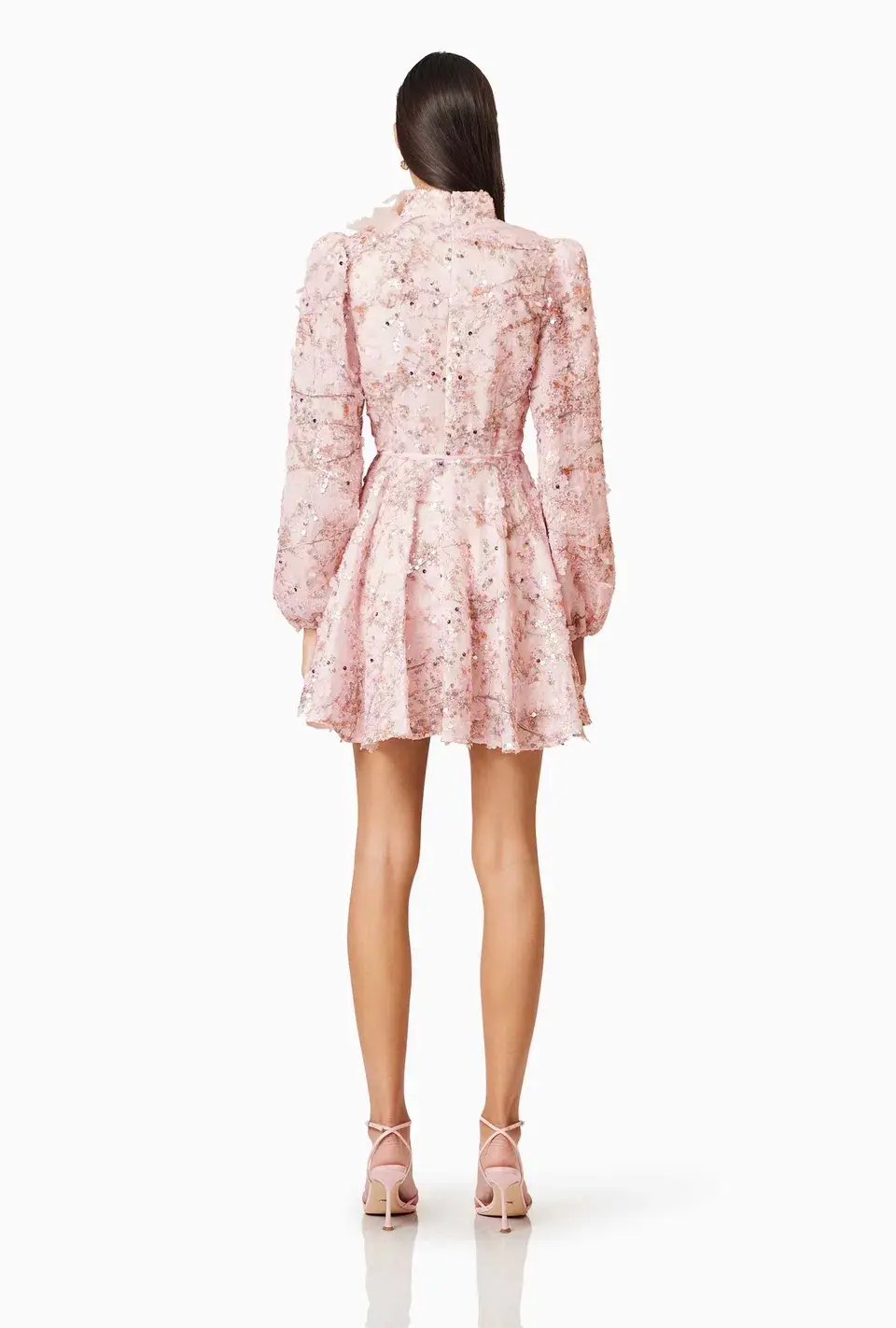 Elliatt Regina Long Sleeve Dress Pink Size 10 photo 3