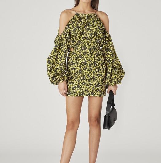 Camilla and Marc Monet Mini Dress Yellow Size 8 photo 2