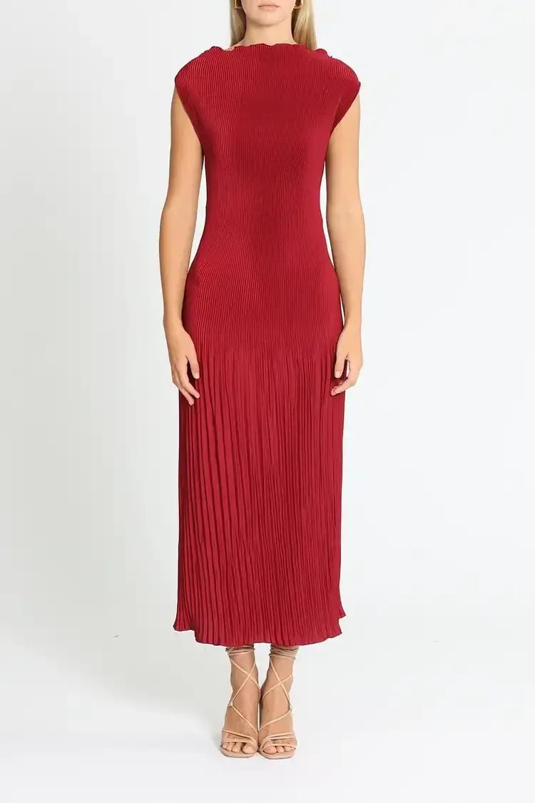 Lidee Soiree Moss Gown in Ruby Size 12 photo 4