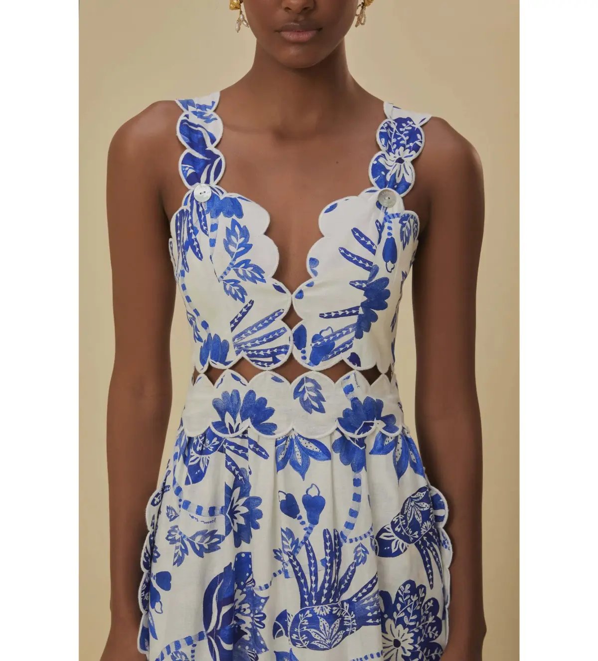 Farm Rio Flowerful Birds Midi Dress AU 4 photo 2