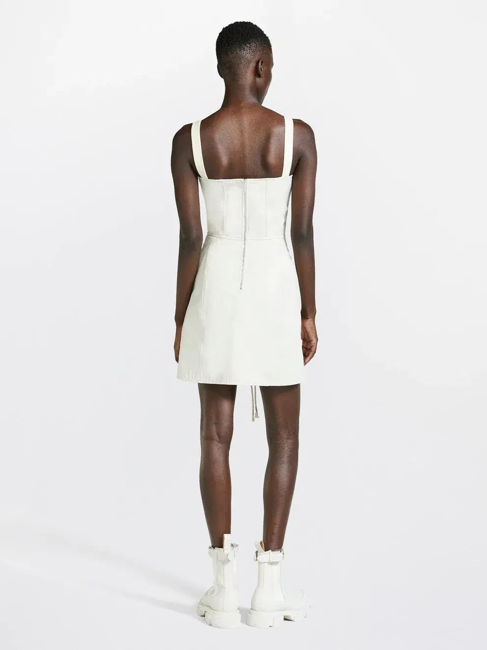 Dion Lee Laced Utility Corset Dress in Unbleached Size 6 photo 3
