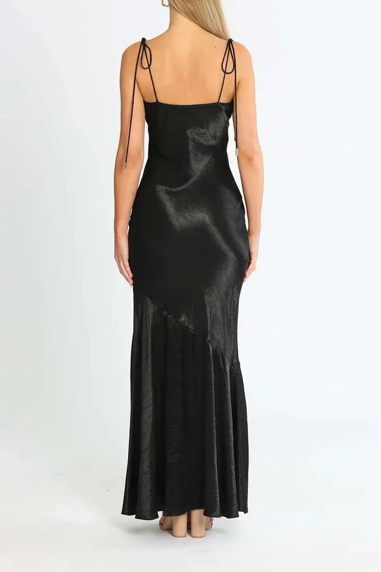 Rebecca Vallance Henri Dress Black Size 10 photo 3