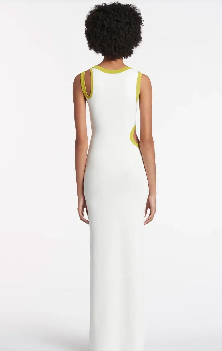 Sir The Label Evalina Cut-out Dress White Size AU 8 photo 2