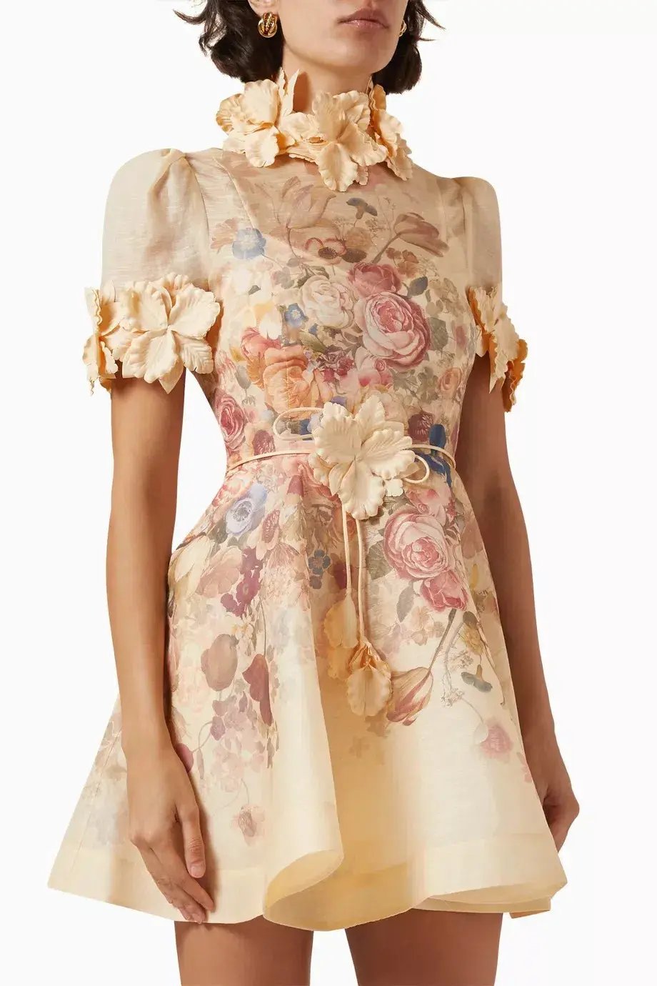 Zimmermann Luminosity Liftoff Mini Dress Print Size 2/ AU 12 photo 2