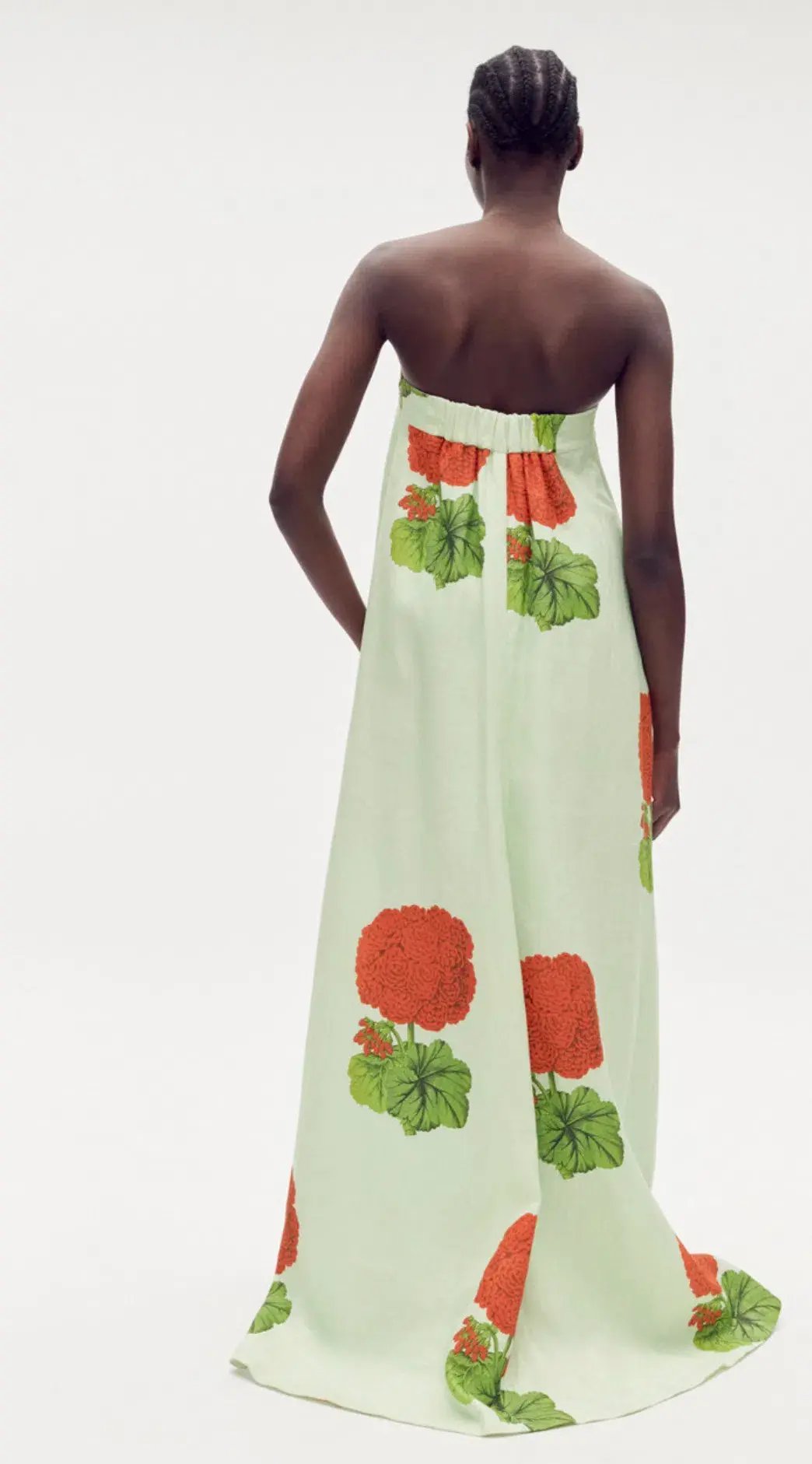 Oroton Posie Geranium Print Gown in Sea Spray Size 8 photo 3