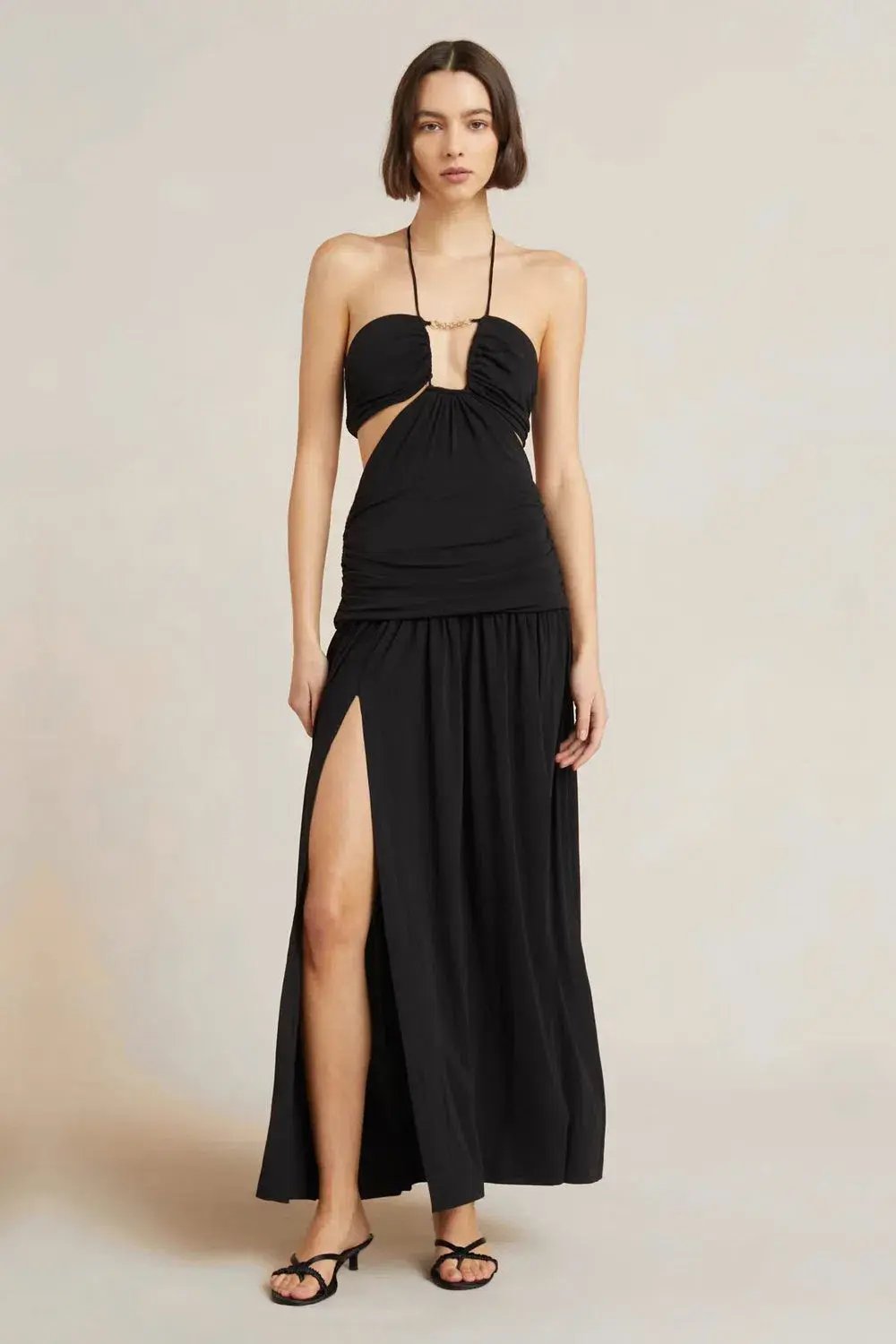 Bec and Bridge Adaline Cut Out Maxi Dress Black Size 8 photo 2