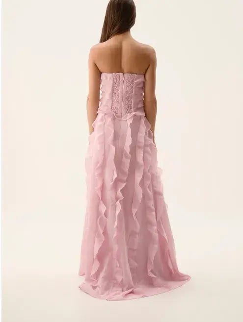 Aje Allairie Maxi Gown - Chalk Pink photo 3