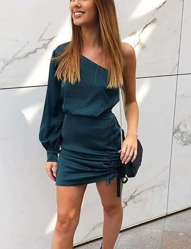Kookai Vangeline Mini Dress Pine Green Size 10 photo 3