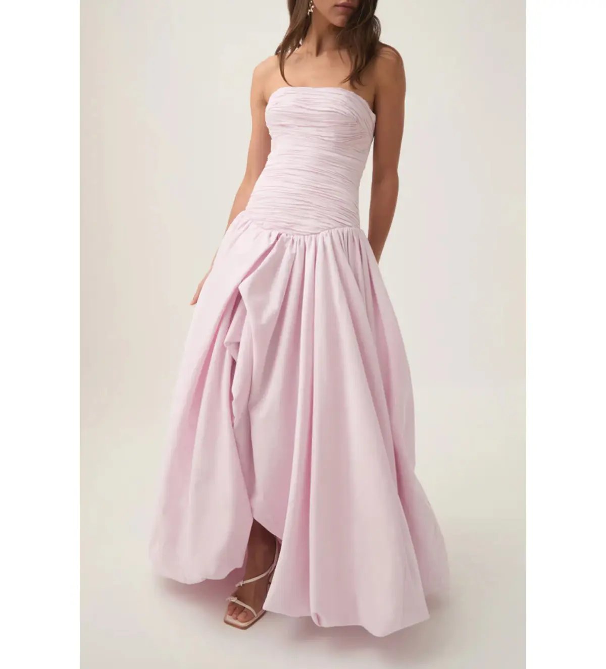 Aje Violette Bubble Hem Maxi Dress Pastel Pink Size AU 8 photo 5