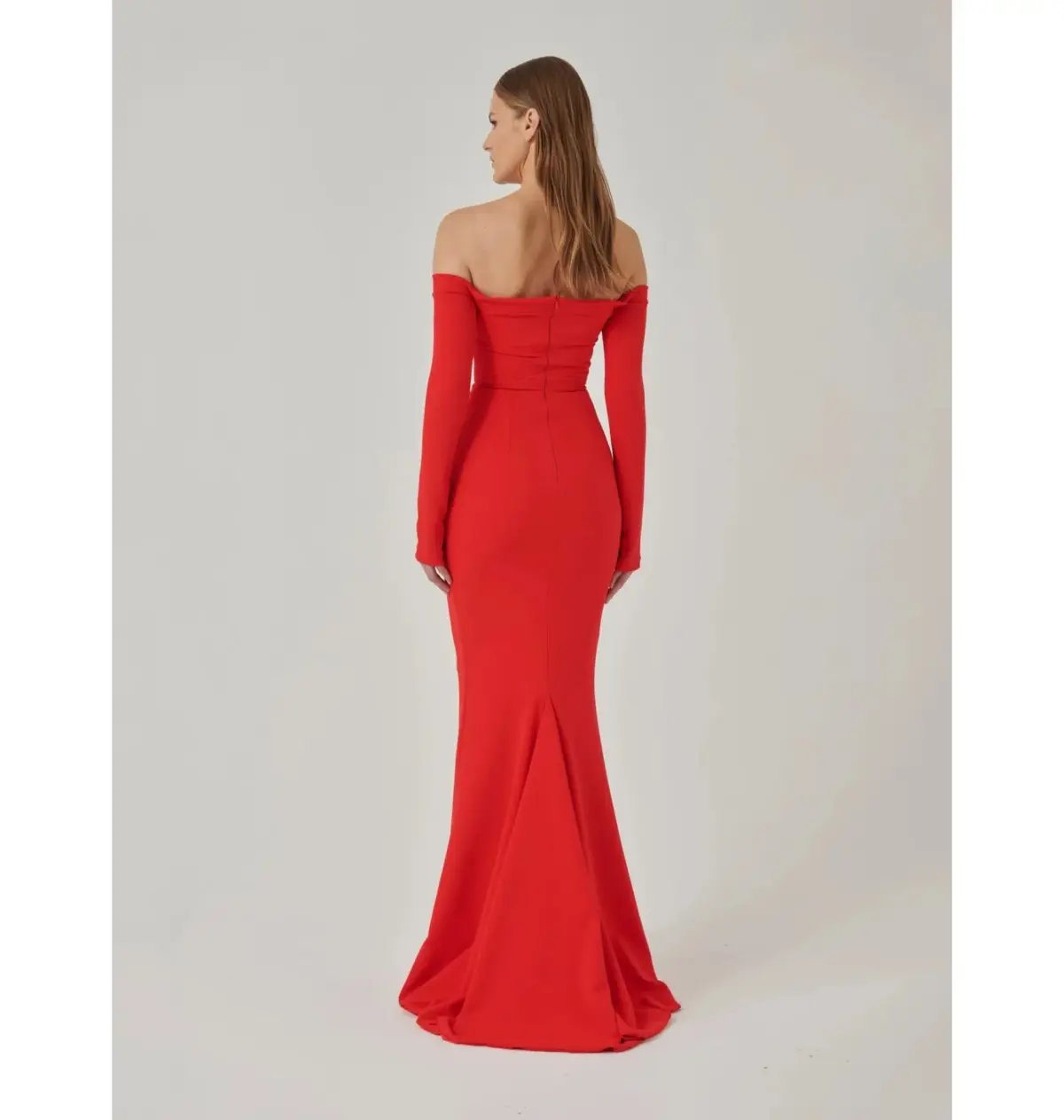 Effie Kats Anita Gown in Cherry Red Size XS / AU 6 photo 4