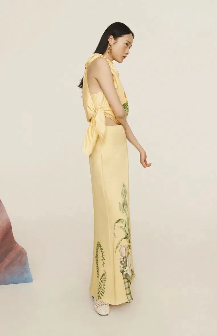 Alemais Sol Top and Skirt Set Yellow Size 16 photo 5