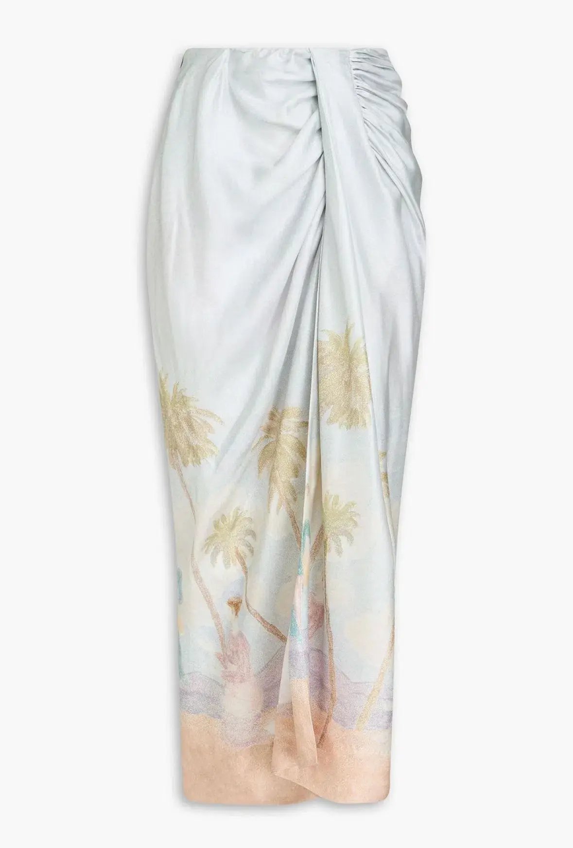 Zimmermann Ruched Printed Maxi Skirt Size S / AU 8 photo 3