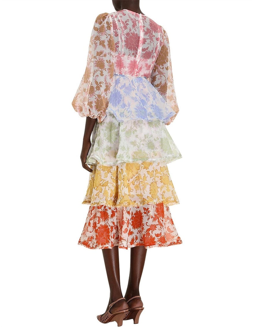 Zimmermann Postcard Flounce Midi Dress photo 2