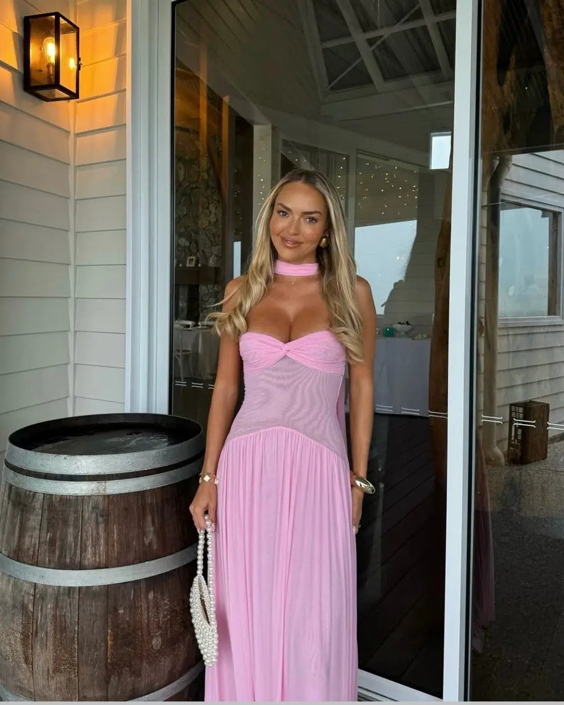 Raphaella Santana Ophelia Maxi Dress Pink Size AU8 photo 2