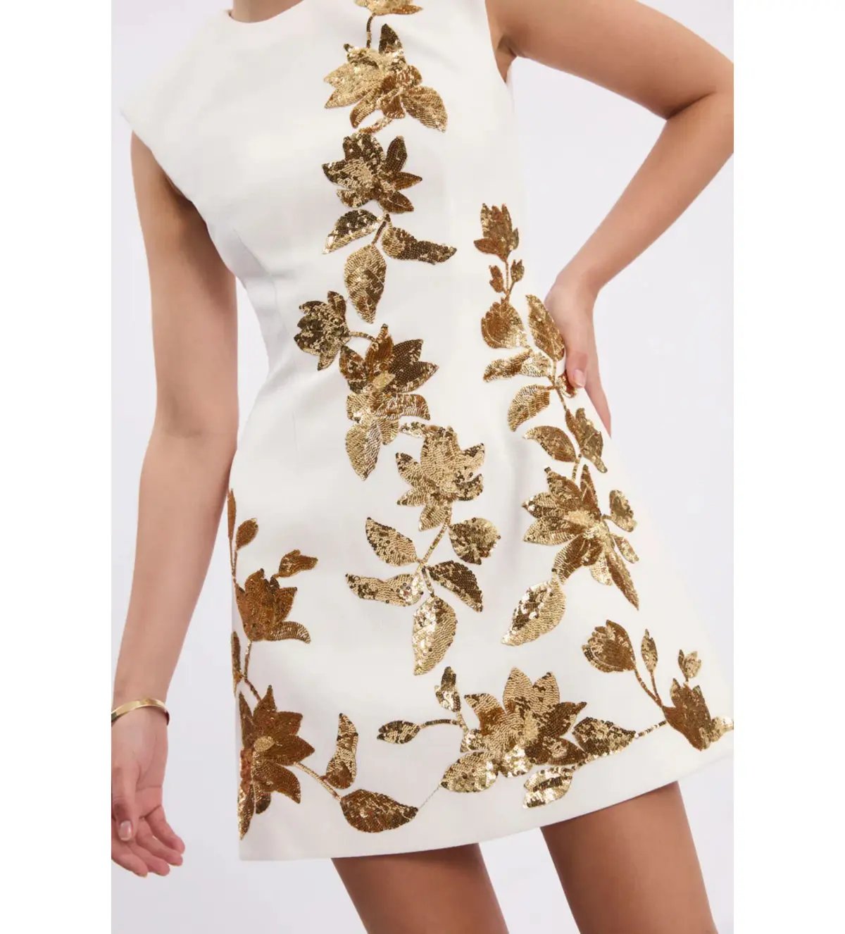 Rebecca Vallance Versailles Mini Dress in Ivory Size AU 10 photo 5