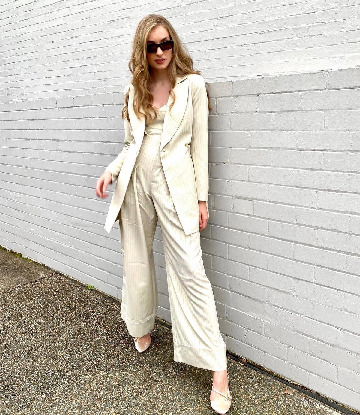 ALICE MCCALL | Heights Jacket Blazer Dress in Creme | Size 6 photo 5