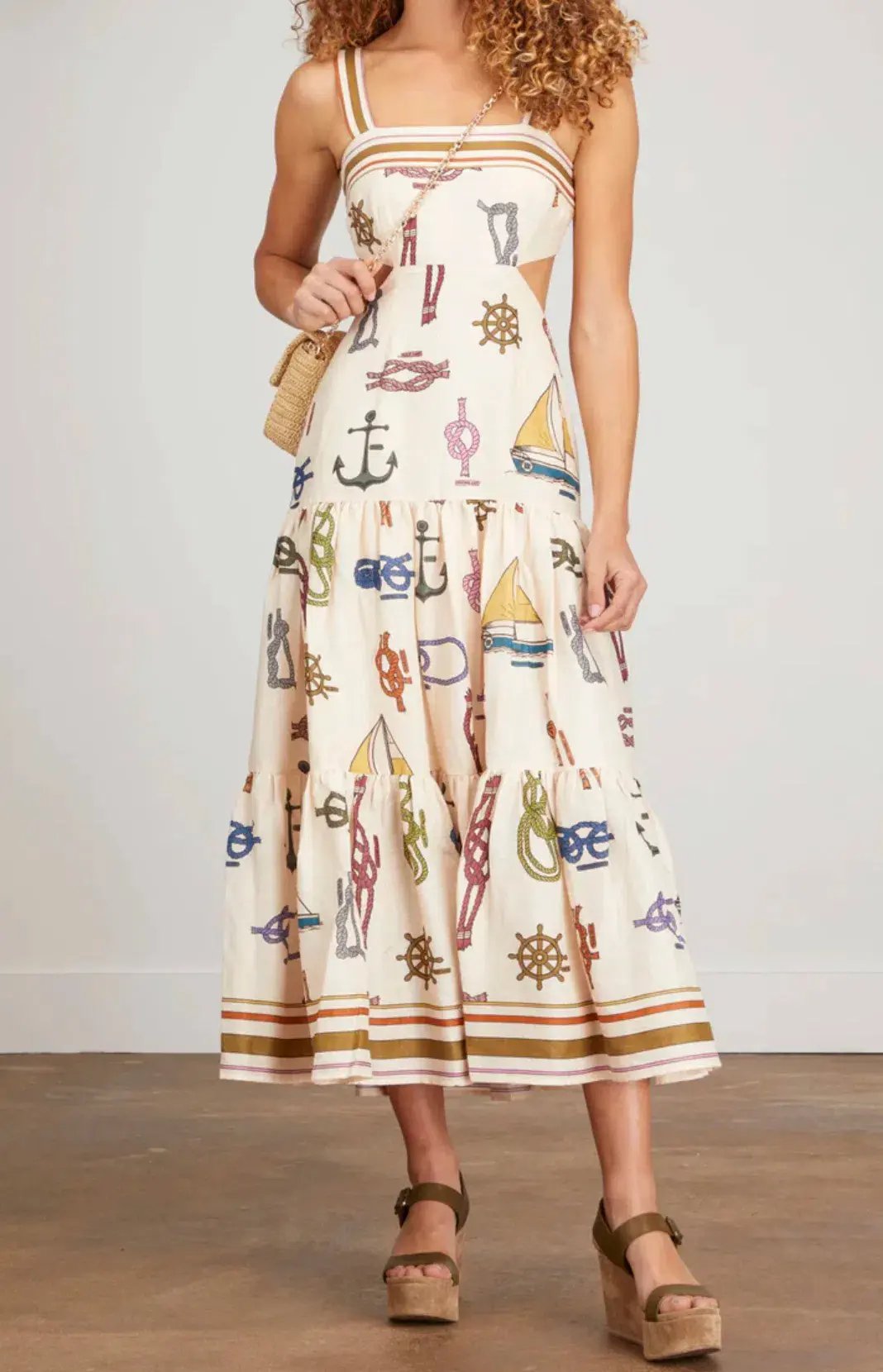 Alemais Ships Ahoy’ Sun Dress Multi Size 6 photo 7