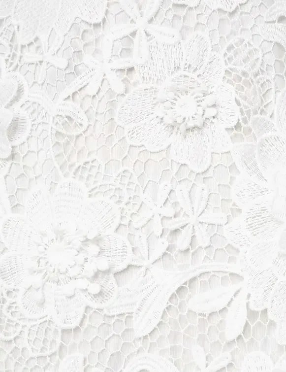 Zimmermann The Halliday Lace Flower Midi Dress in Ivory Size 1 / AU 10 photo 7