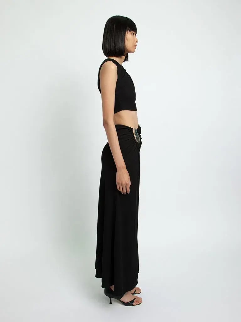 Christopher Esber Moodstone Crop Tank and Skirt Set Black Size 6 photo 2