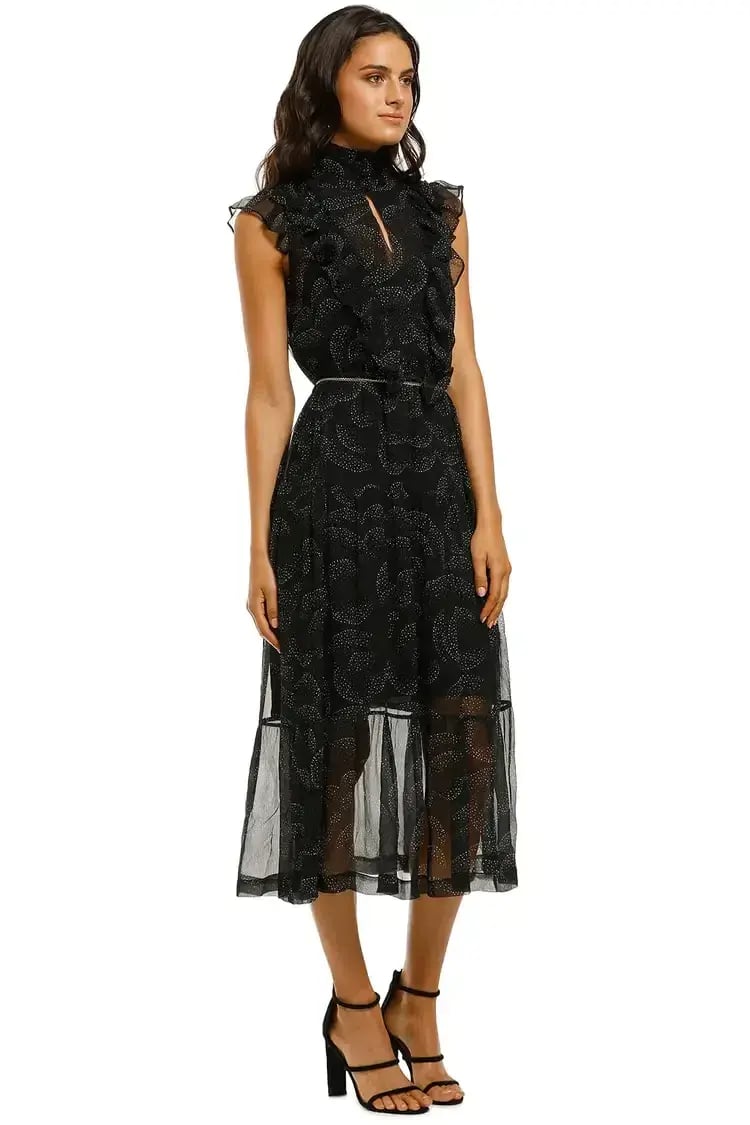 Husk Mirage Midi Dress in Black Size 8 photo 4