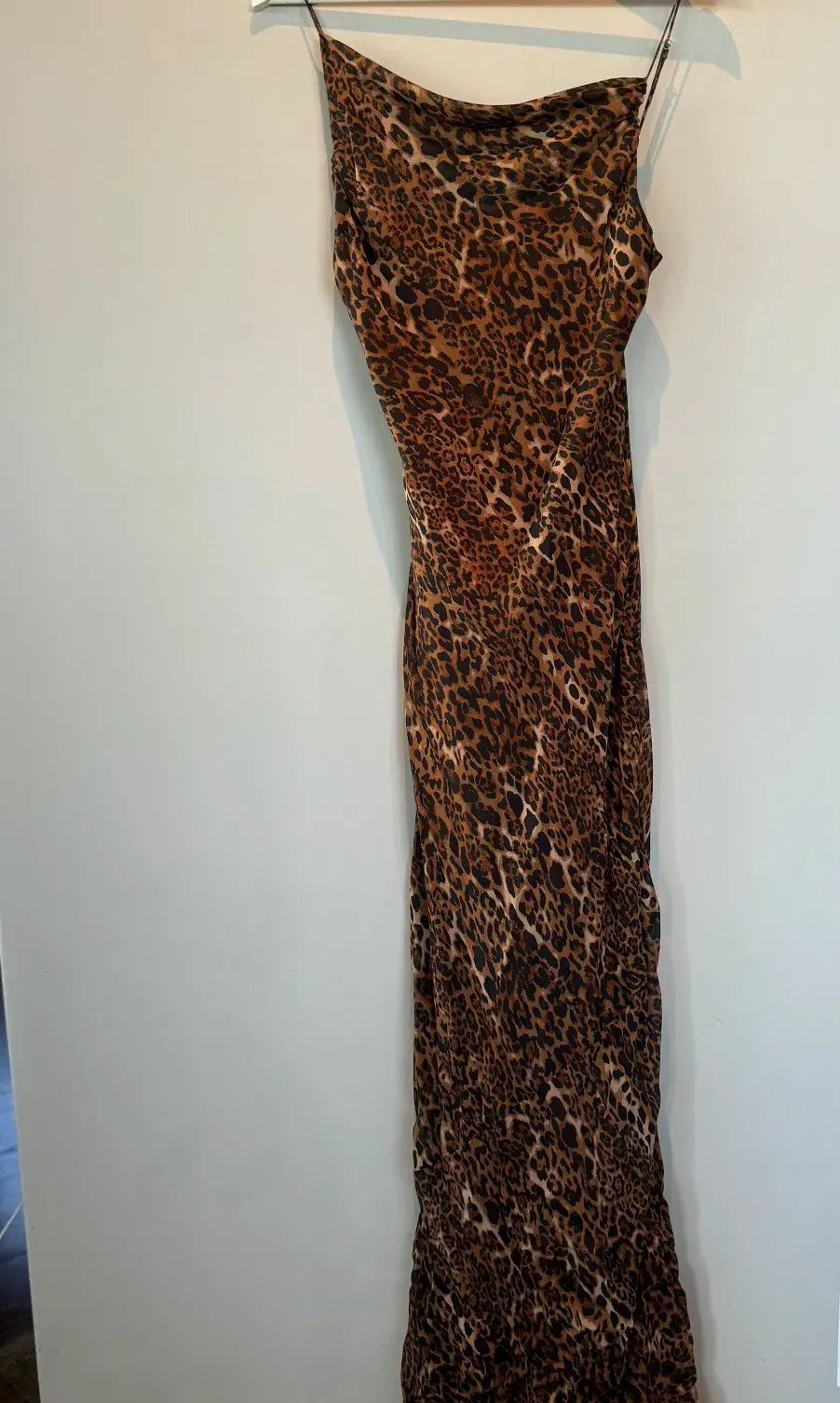 CAMI NYC Silk Slip Dress Leopard Size S photo 4