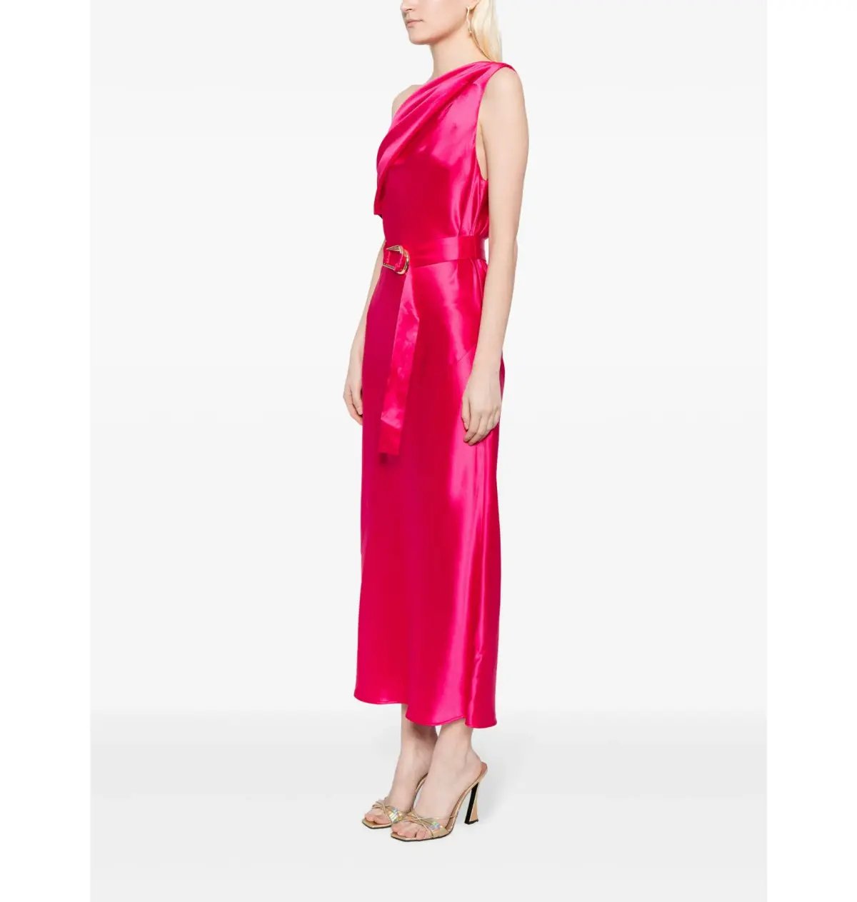 Acler Ellison Off Shoulder Dress Fuchsia Pink Size AU 10 photo 4