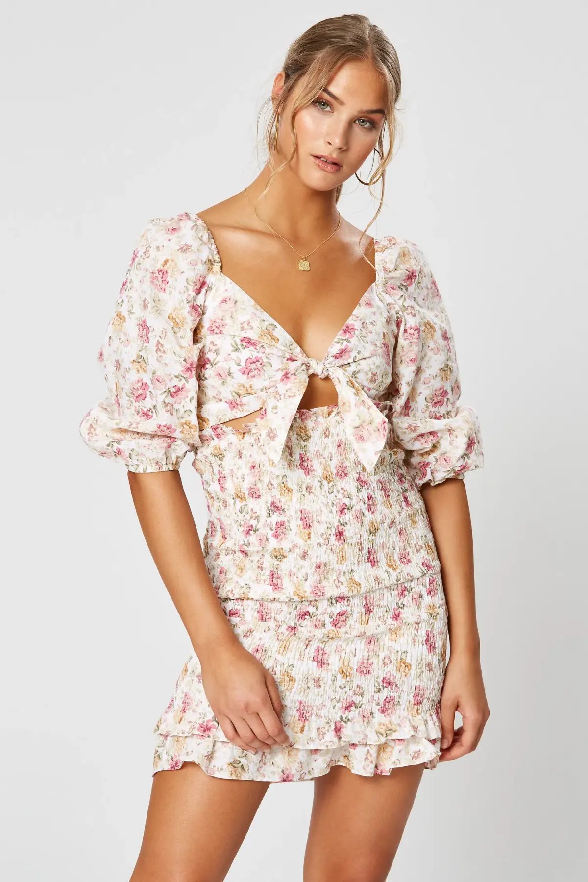 Winona Florence Tie Front Dress Print Size 8 photo 2