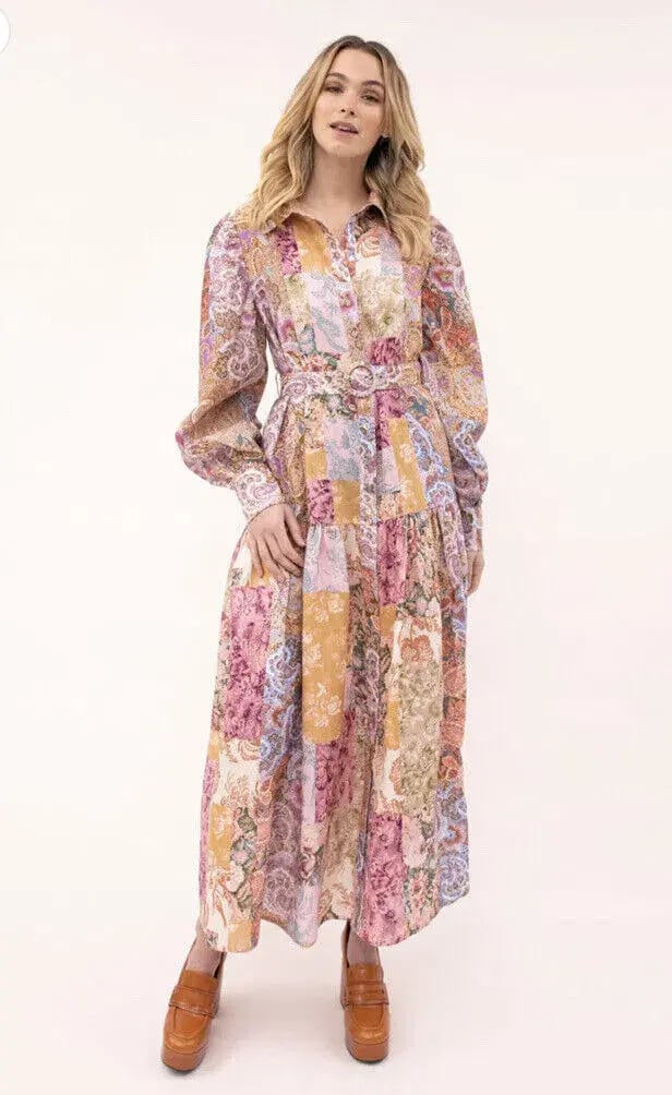 Kachel May Maxi Linen Shirt Dress photo 2