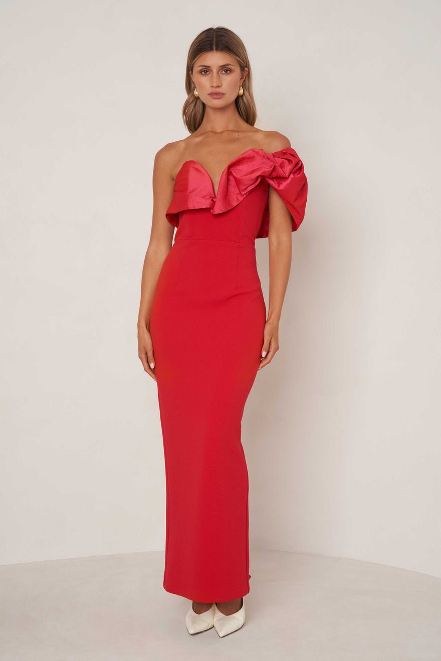 Elle Zeitoune Naomi Dress - Red photo 2