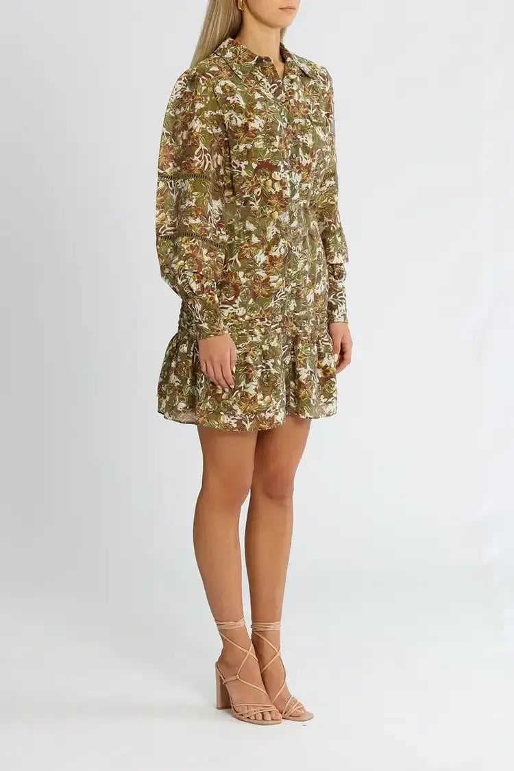 Ministry of Style Floral In Disguise Mini Dress Multi Print Size 8 photo 2