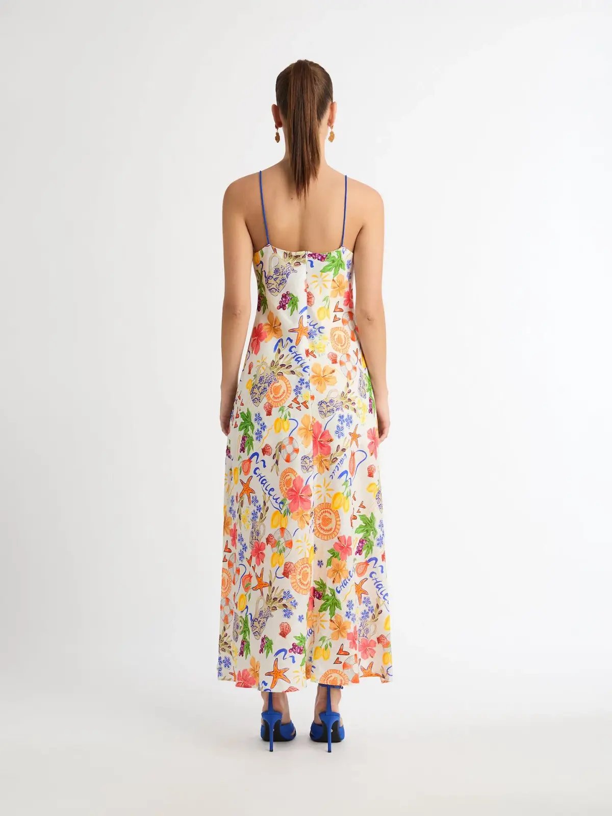 Sheike Summer Armour Linen Dress Print Size 12 photo 2