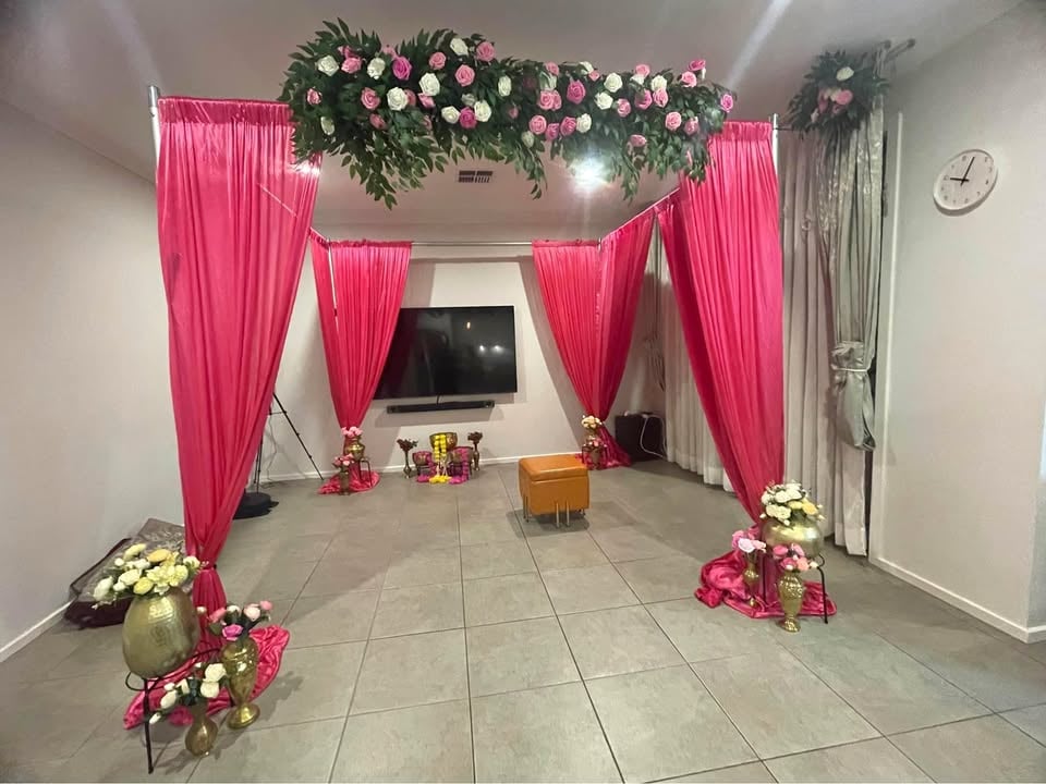 Indian Wedding Mandap Decor, Wedding Decorations, Indian Decor, Mandap Hire photo 5