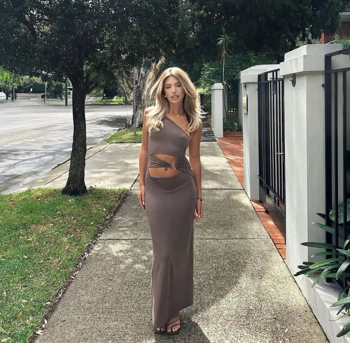 Kookai Sam Maxi Dress Walnut Brown Size 34 / AU 6 photo 2