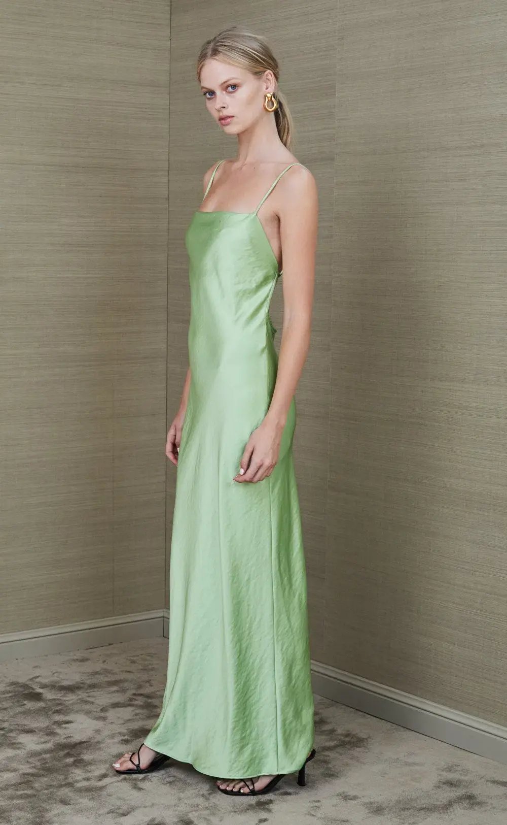 Bec & Bridge Apple Eyes Maxi Dress Green Size 6 photo 4