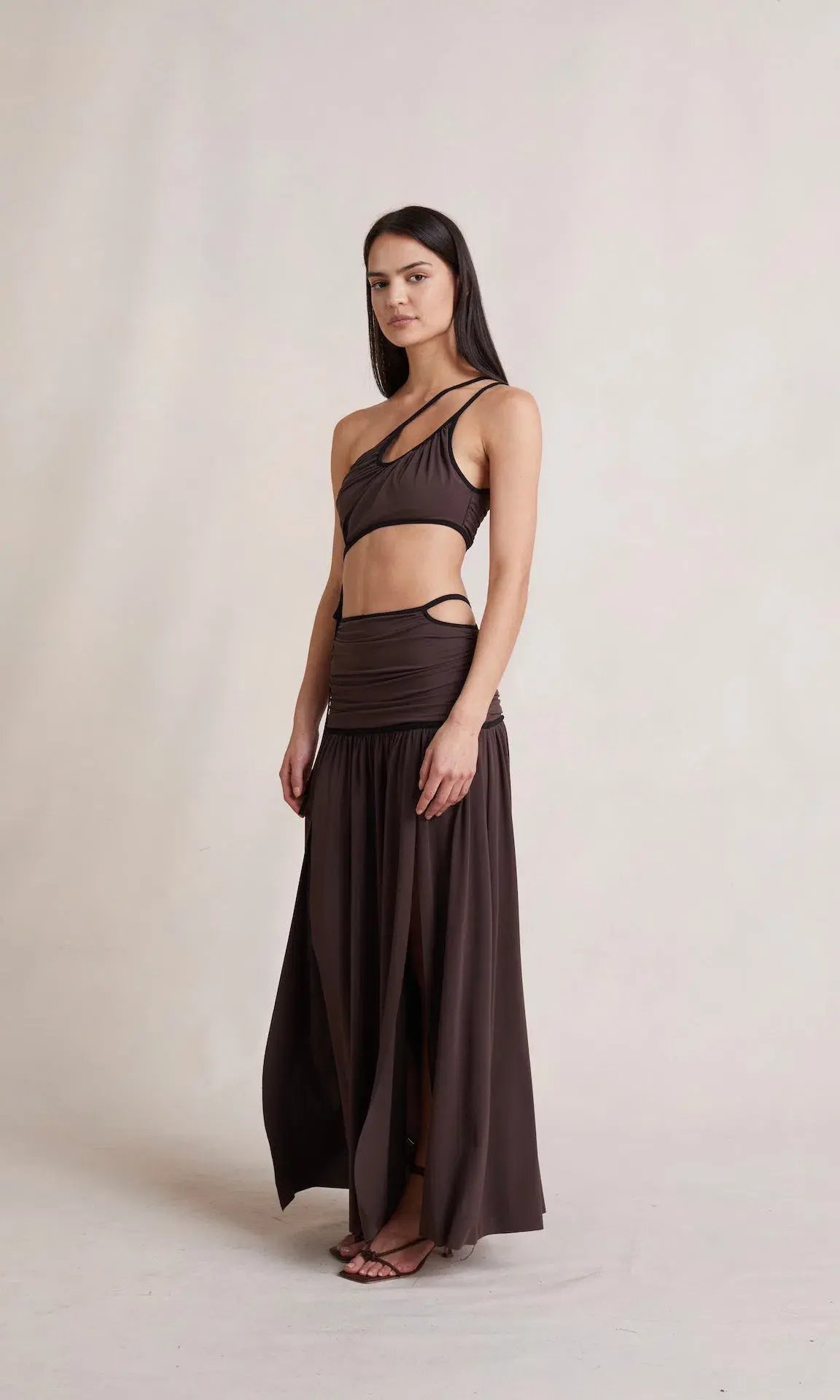 Bec & Bridge Lena Top and Skirt Set Brown Size 10 photo 2